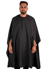 BS THE BARBER CAPE HANDS FREE BLACK