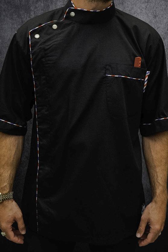 3GB GILLIES JACKET BARBERPOLE PIPE BLACK L