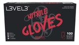 LEVEL3 NITRILE GLOVES RED [SMALL]