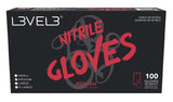 LEVEL3 NITRILE GLOVES RED [MEDIUM]