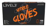 LEVEL3 NITRILE GLOVES ORANGE [X-LARGE]