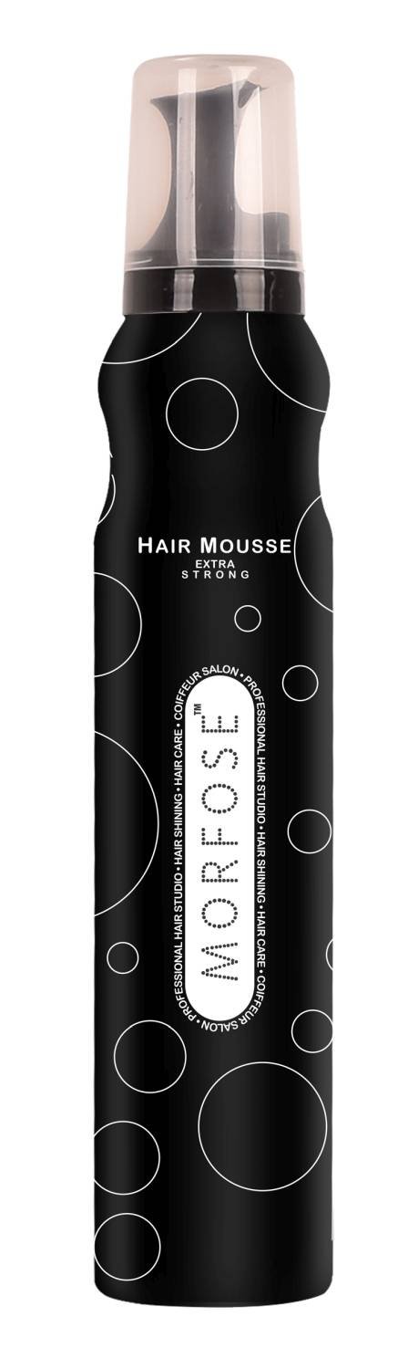 MORFOSE HAIR MOUSSE EXTRA STRONG BLACK