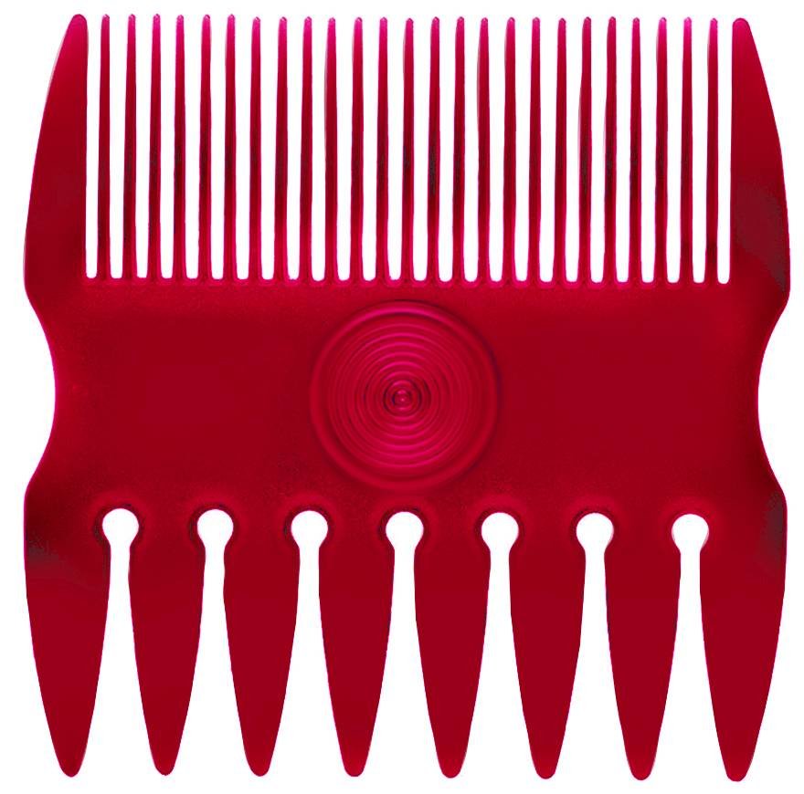 BARBER COMB SPINNER RED