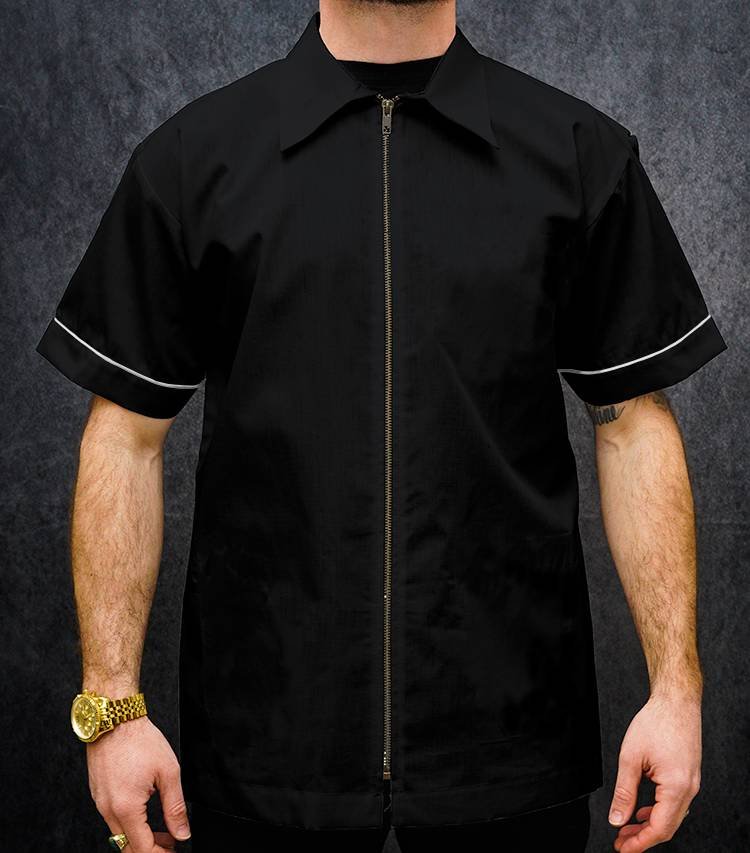 3GB INSTRUCTOR JACKET BLK W/ WHT COLLAR XXL